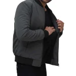 Casual Bomber Jacket in grey For Men