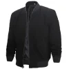 Suede Leather Bomber Jacket