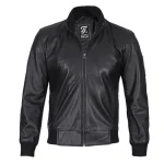 Real Leather Bomber Jacket