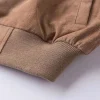 Suede Leather Bomber Jacket
