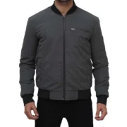 Casual Bomber Jacket in grey For Men