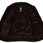 Give yourself a New Look with a Dark Brown Suede Leather Bomber Jacket For Men