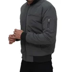 Casual Bomber Jacket in grey For Men