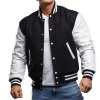 Black & White Varsity Letterman Jacket