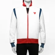 In-soo Yoo Mens White Celebrity Leather Jackets by Jacket Field