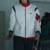 In-soo Yoo Mens White Celebrity Leather Jackets by Jacket Field
