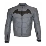 Batman Arkham Knight Mens Grey Celebrity Leather Jackets by Jacket Field