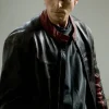 Dark Knight Mens Black Biker Leather Celebrity Jackets by Jacket Field