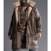 Bane Mens Brown Celebrity Leather Coat by Jacket Field