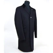 Cillian Murphy Mens Black Celebrity Wool Coat by Jacket Field