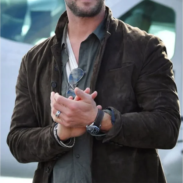 Mens Brown Celebrity Leather Jacket by Jacket Field