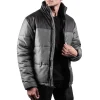 Henry Mens Grey and Black Puffer Jacket by Jacket Field