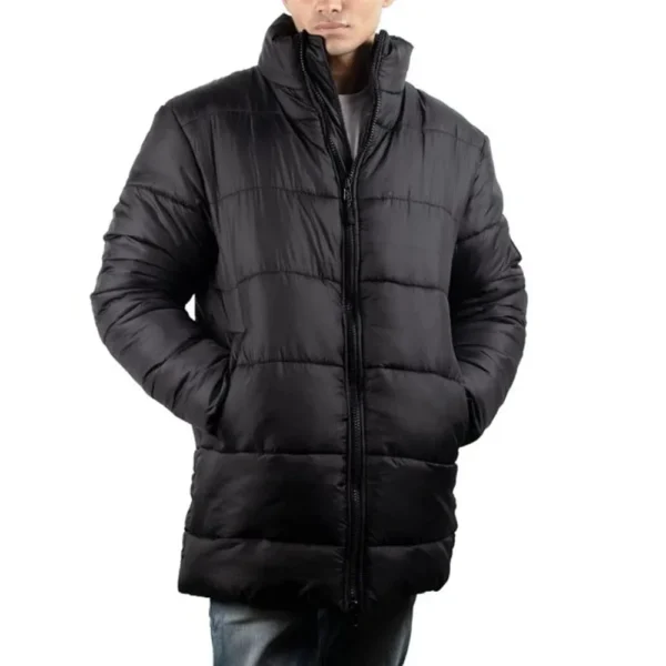 Mens Black Down Puffer Jacket by Jacket Field