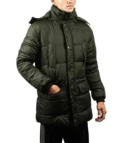 Malvin Mens Olive Green Puffer Jacket by Jacket Field