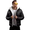 Wilfred Mens Black Puffer Jacket by Jacket Field