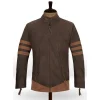 X-Men Origins Wolverine Mens Brown Celebrity Leather Jackets by Jacket Field