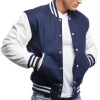 Men’s Royal Blue Varsity Letterman Jacket By Jacket Field
