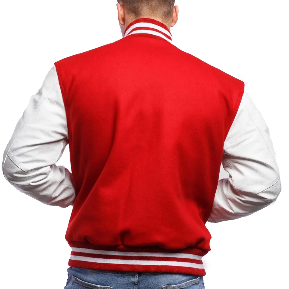 Red Varsity Letterman Jacket