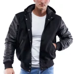 Varsity Letterman Hoodie Jacket