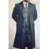 Cillian Murphy Mens Black Celebrity Wool Coat by Jacket Field