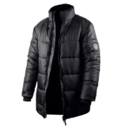 Mens Black Down Puffer Jacket by Jacket Field