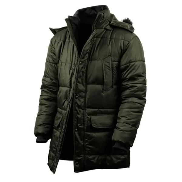 Malvin Mens Olive Green Puffer Jacket by Jacket Field