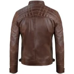 Brown Leather Motorcycle Jacket