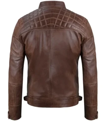 Brown Leather Motorcycle Jacket