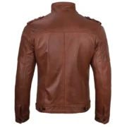 Brown Leather Motorcycle Jacket