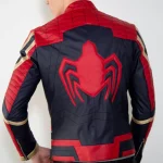 Mens Black & Red Spider-Man Celebrity Leather Jacket by Jacket Field