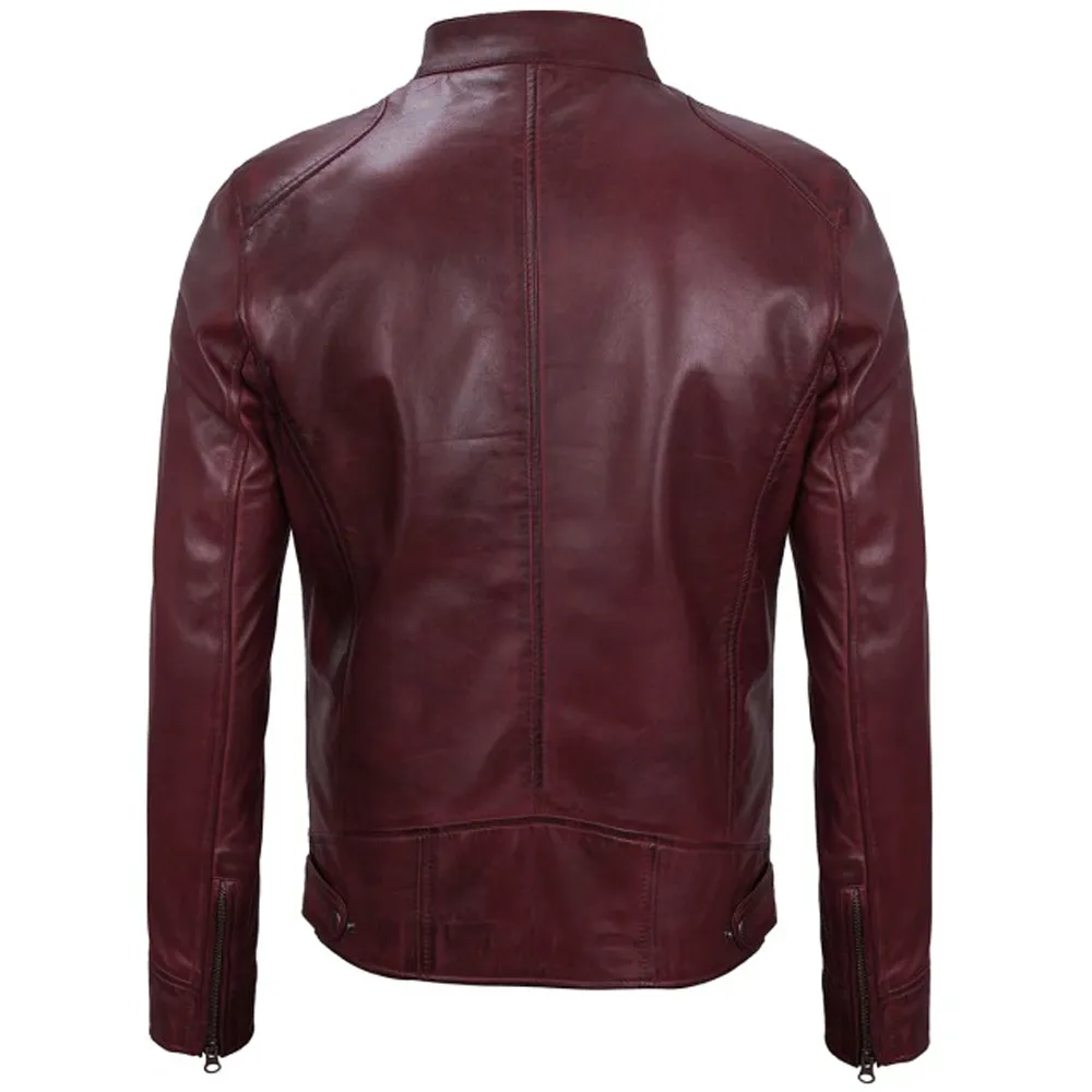 Real Leather Motorcycle Jacket
