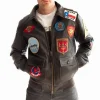 Mens Brown Lambskin Leather G-1 Flight Celebrity Jackets by Jacket Field