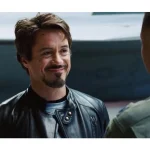 Tony Stark Mens Black Celebrity Leather Jackets by Jacket Field