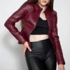 Claire Redfield Womens Red Celebrity Leather Jackets by Jacket Field