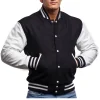 Black & White Varsity Letterman Jacket