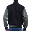 Men’s Black Varsity Letterman Jacket By Jacket Field