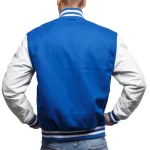 Men’s Blue Varsity Letterman Jacket By Jacket Field