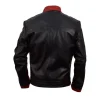 Dark Knight Mens Black Biker Leather Celebrity Jackets by Jacket Field