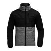 Mens Black and Grey Puffer Jacket by Jacket Field
