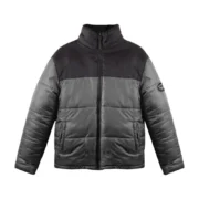 Henry Mens Grey and Black Puffer Jacket by Jacket Field