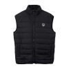 Mens Gilet Black Puffer Jacket Vest by Jacket Field