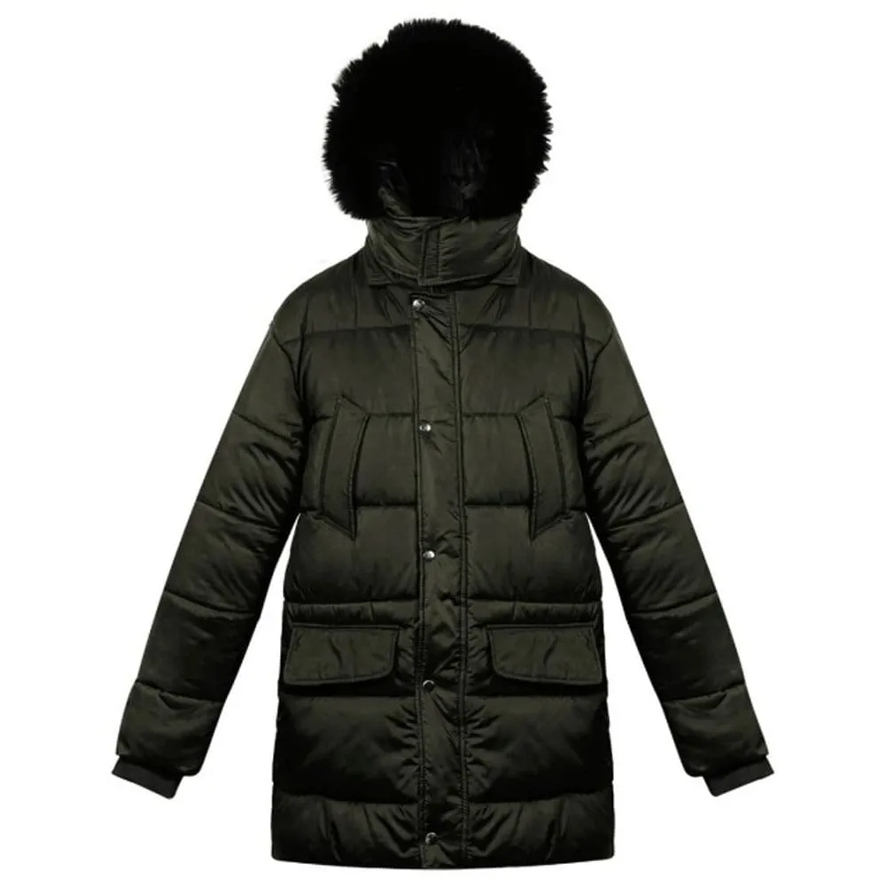 Malvin Mens Olive Green Puffer Jacket by Jacket Field