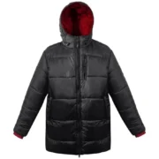 Mens Black Parka Puffer Jacket by Jacket Field