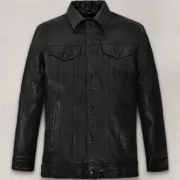 Tom Holland Mens Black Celebrity Leather Jackets by Jacket Field