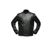 Tony Stark Mens Black Celebrity Leather Jacket by Jacket Field