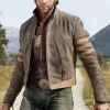 X-Men Origins Wolverine Mens Brown Celebrity Leather Jackets by Jacket Field