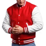 Red Varsity Letterman Jacket