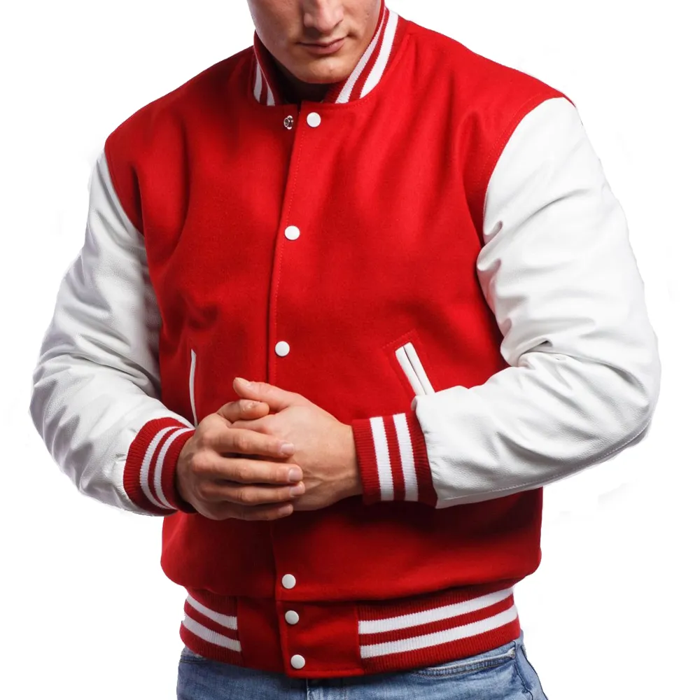 Red Varsity Letterman Jacket