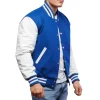 Men’s Blue Varsity Letterman Jacket By Jacket Field