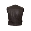 Chris Pratt Mens Brown Celebrity Leather Vest by Jacket Field